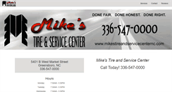 Desktop Screenshot of mikestireandservicecenternc.com